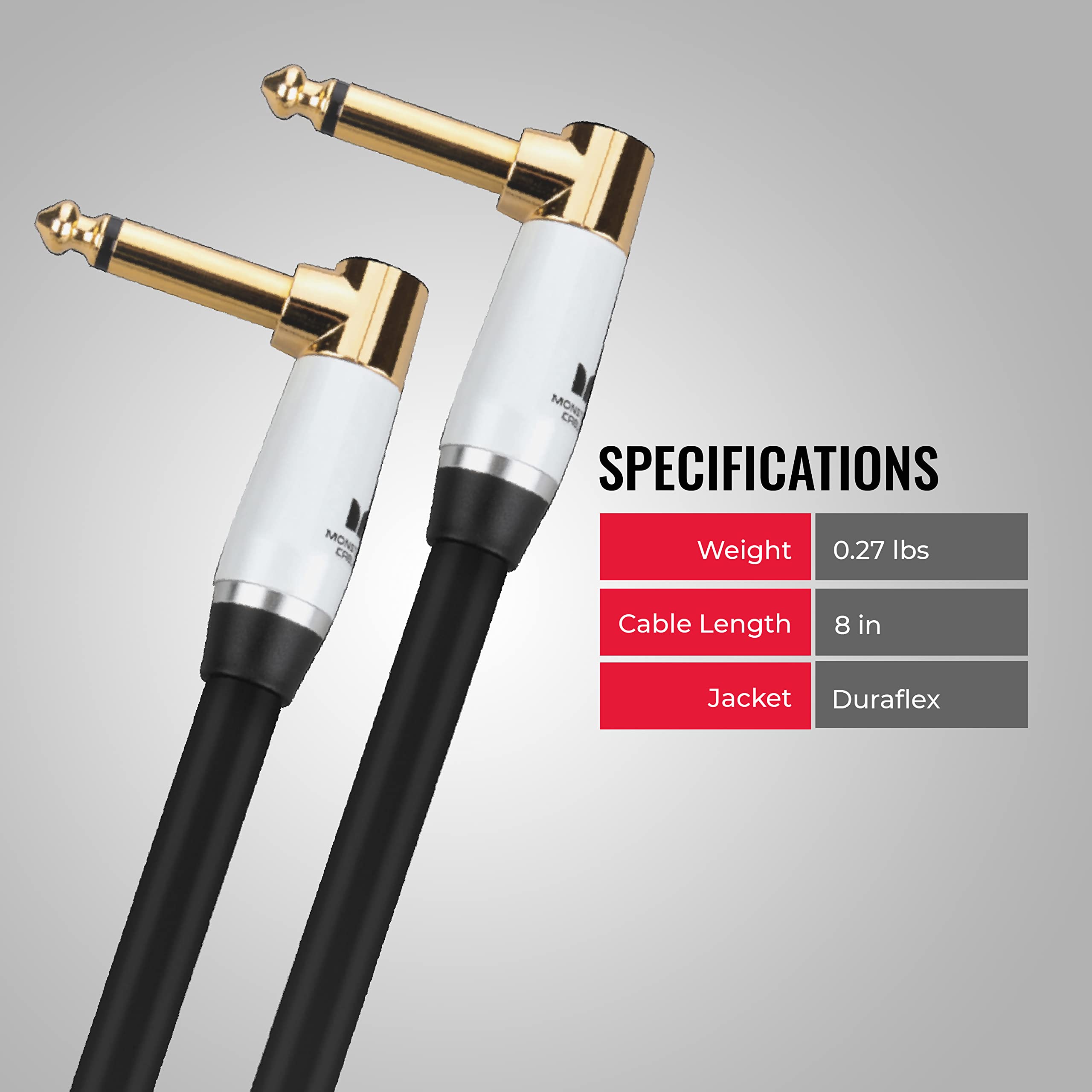 MONE CRE MONE CPE SPECIFICATIONS

- Weight: 0.27 lbs
- Cable Length: 8 in
- Jacket: Duraflex