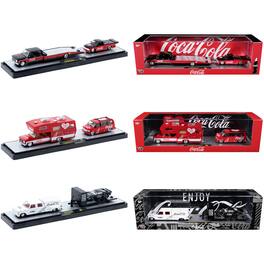 Auto Haulers "Coca-Cola" Set of 3 pieces Release S05 Ltd Ed to 6000 pieces Worldwide 1/64 Diecast Models by M2 Machines