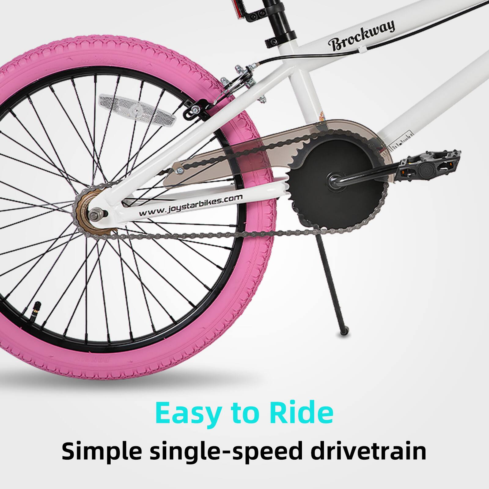 Brockway  
www.joystarbikes.com  
Easy to Ride  
Simple single-speed drivetrain