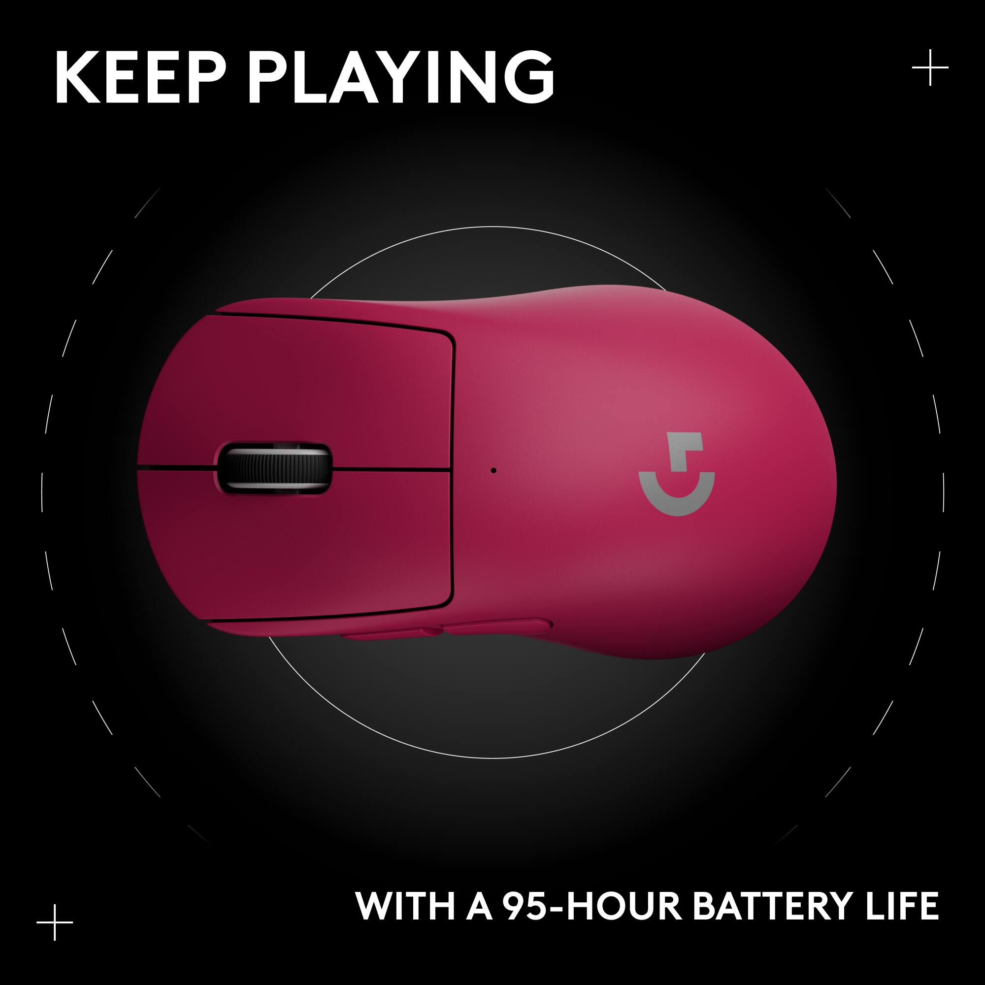 KEEP PLAYING WITH A 95-HOUR BATTERY LIFE