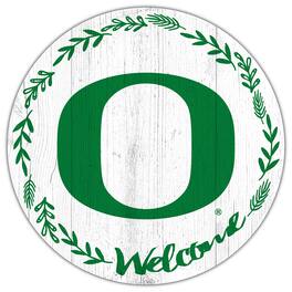 Fan Creations - Oregon Ducks 12" Welcome Circle Sign - Multicolor