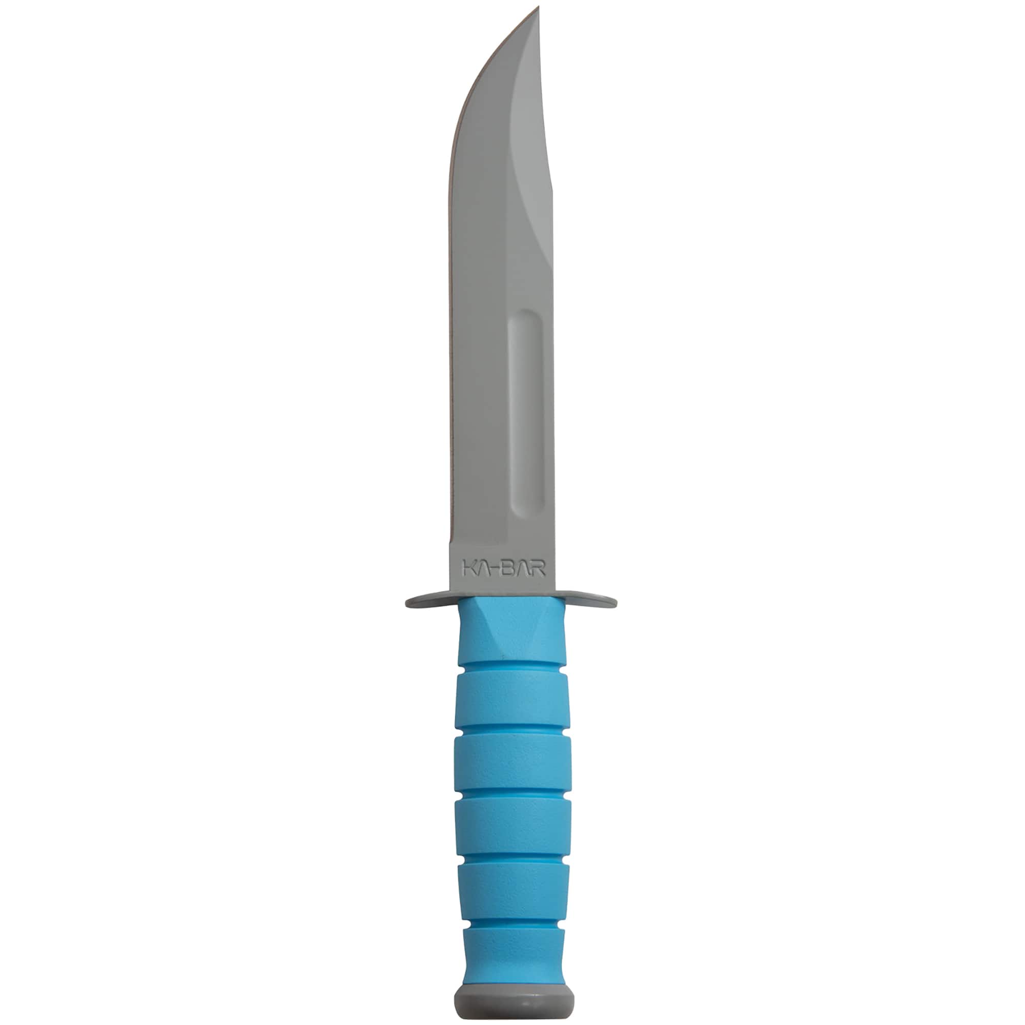 KA-BAR - 7" Straight Edge Fixed Blade SPACE-BAR Utility Knife w/ Sheath - Blue
