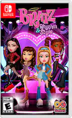Nintendo Switch. Bratz Rhythm & Style. Everyone. Enfants. E Adultes. E ESRB. OG Outright Games.