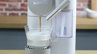 Nespresso's compact Lattissima One machine in action. video 0 minutes 59 seconds