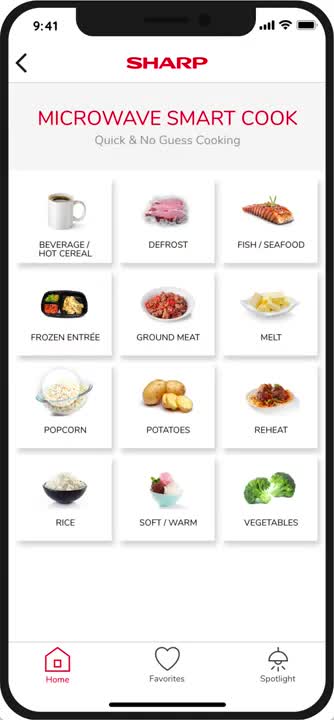 The Sharp Smart Cook App video 0 minutes 28 seconds