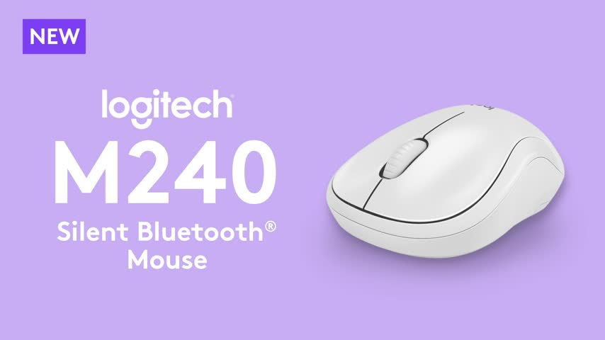 Logitech - M240 Silent Wireless Optical Ambidextrous Mouse video 0 minutes 15 seconds