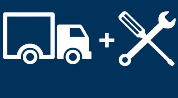 Delivery truck and tools