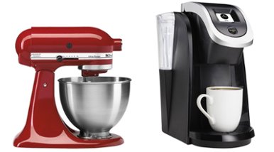 Coffee maker, mixer and blender