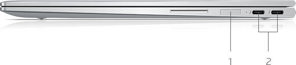 HP Spectre x360 13.3-inch diagonal, side view 1
