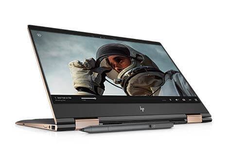 Laptop in display mode with digital pen