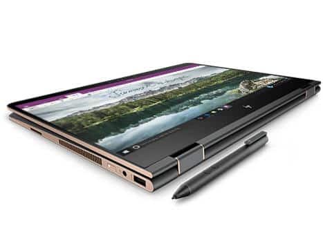 Laptop in tablet mode with digital pen