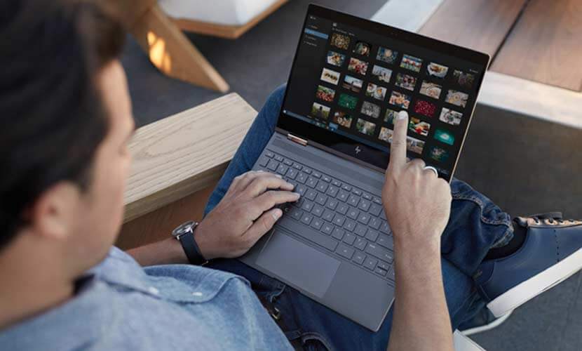Laptop with touch screen