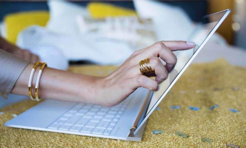 Laptop with touch screen