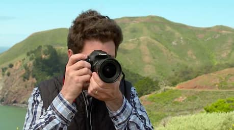 Man taking photograph