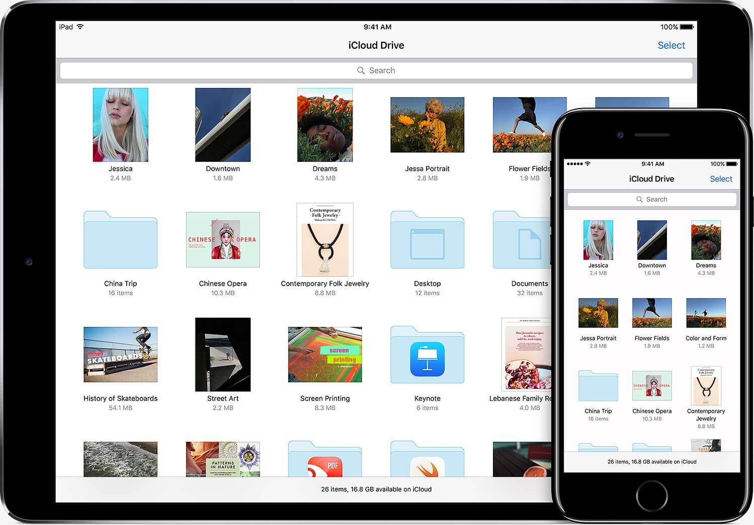 iPad, iPhone, iCloud