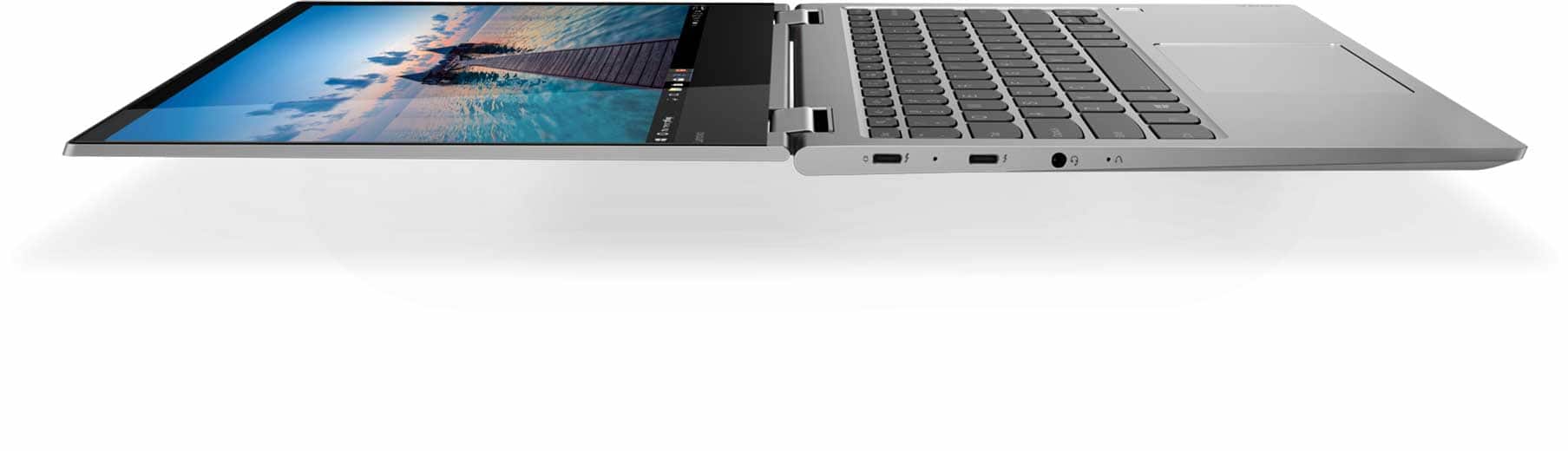 2-in-1 laptop with hinge at 180 degrees