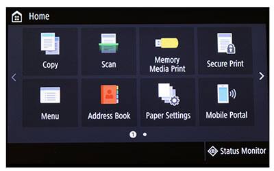 LCD screen inset