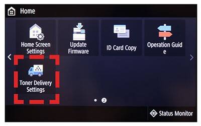LCD screen inset