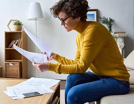 Person with documents