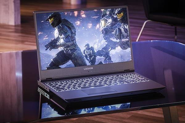 Lenovo Legion gaming laptop at home