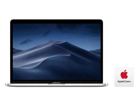 Silver MacBook Pro with Touch Bar, Apple Care Plus