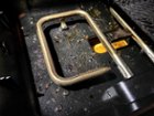 Nonstick curved bottom guides drippings to tray, click to load a larger version
