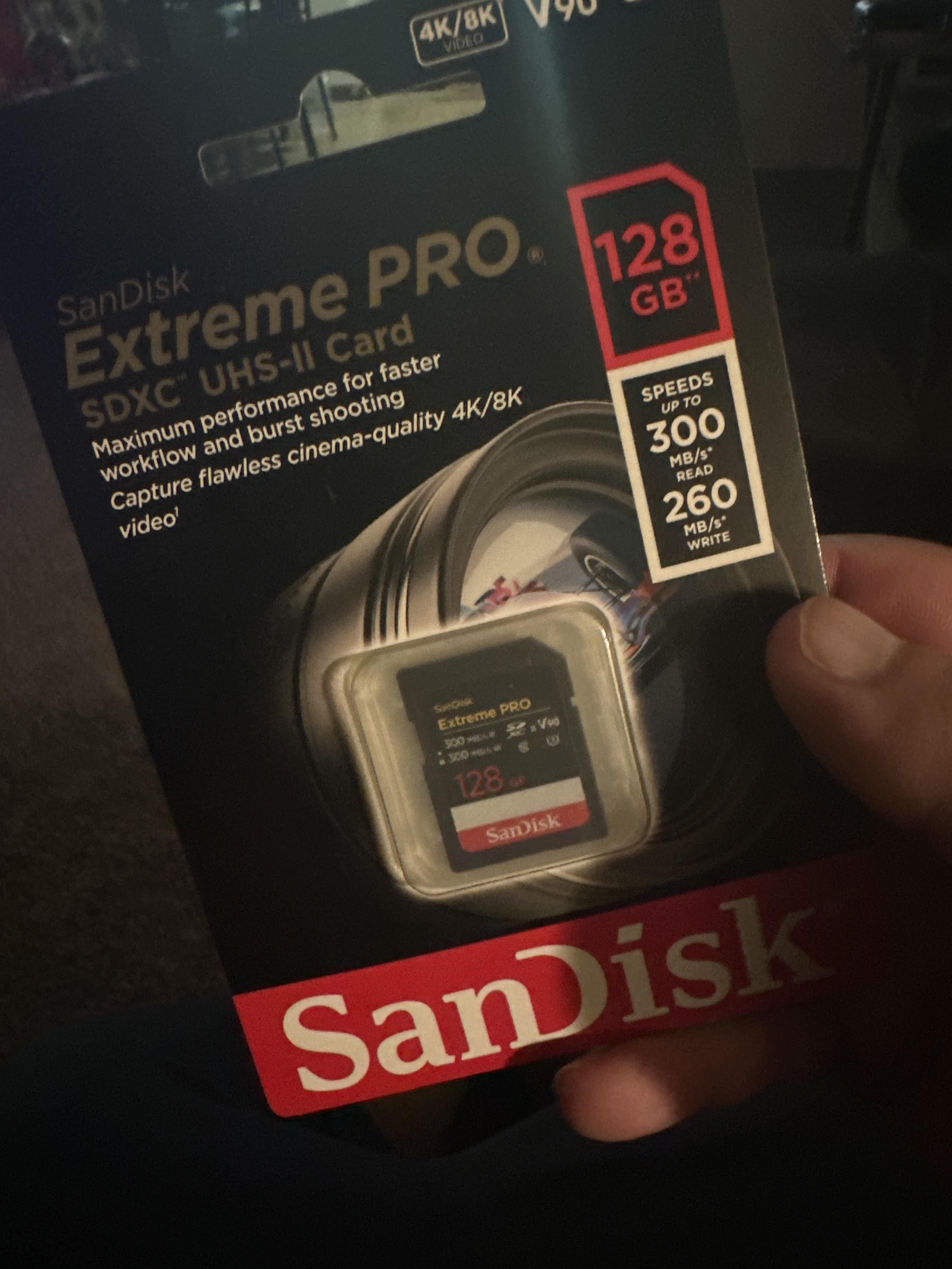 SanDisk Extreme Pro 128GB SDXC UHS II Memory Card SDSDXDK SanDisk Extreme Pro 128GB SDXC UHS II Memory Card SDSDXDK