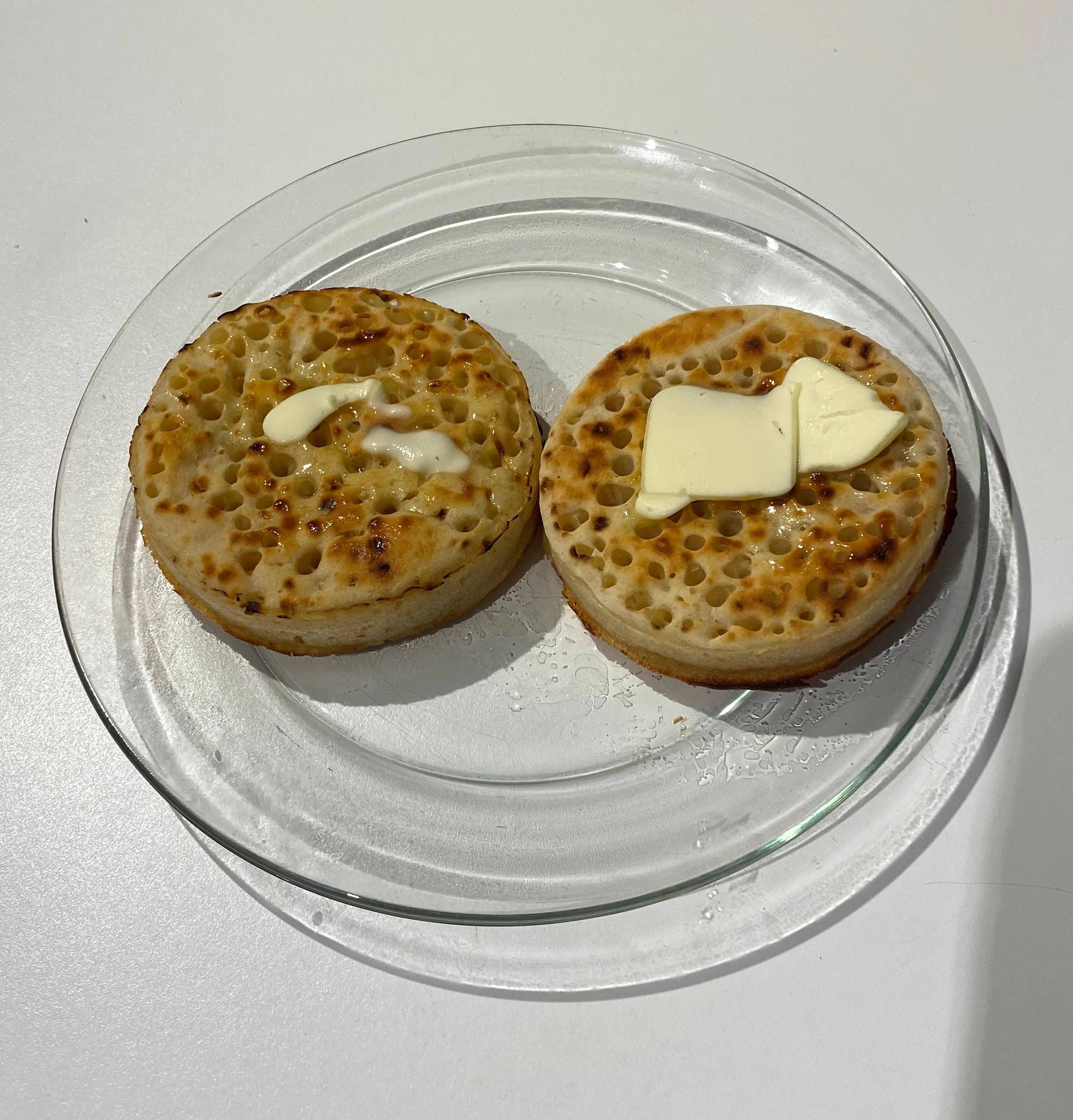 Crumpets, click to load a larger version