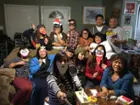 selfie with my family using the selfie stick and the colorfully designed cardboards!, click to load a larger version