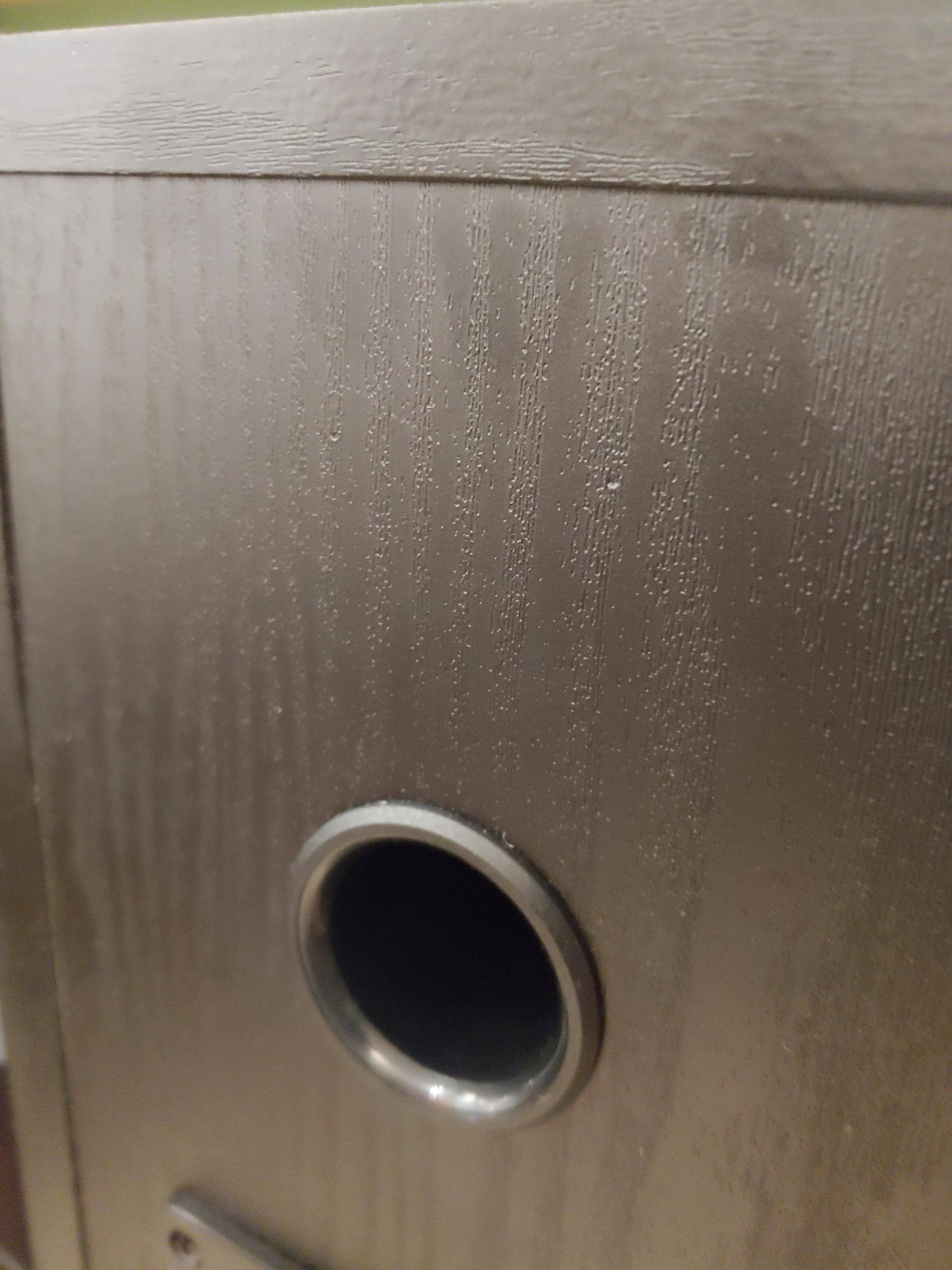 Rear port and indicator marks for mounting bracket, click to load a larger version