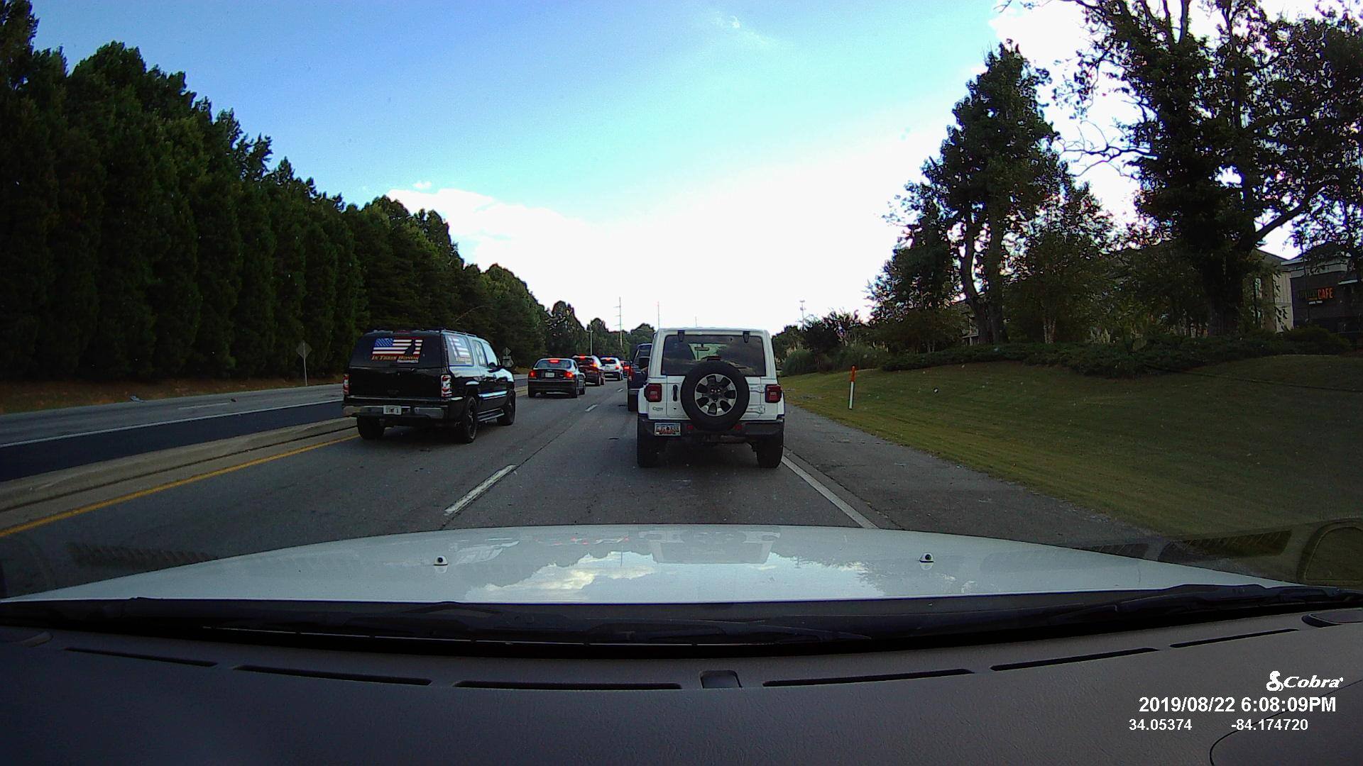 Captured from dash cam, click to load a larger version