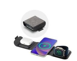 Apple - mophie 3-in-1 wireless charging padアップル 3-in-1 wireless Charging pad for Apple iPhones, AirPods, and