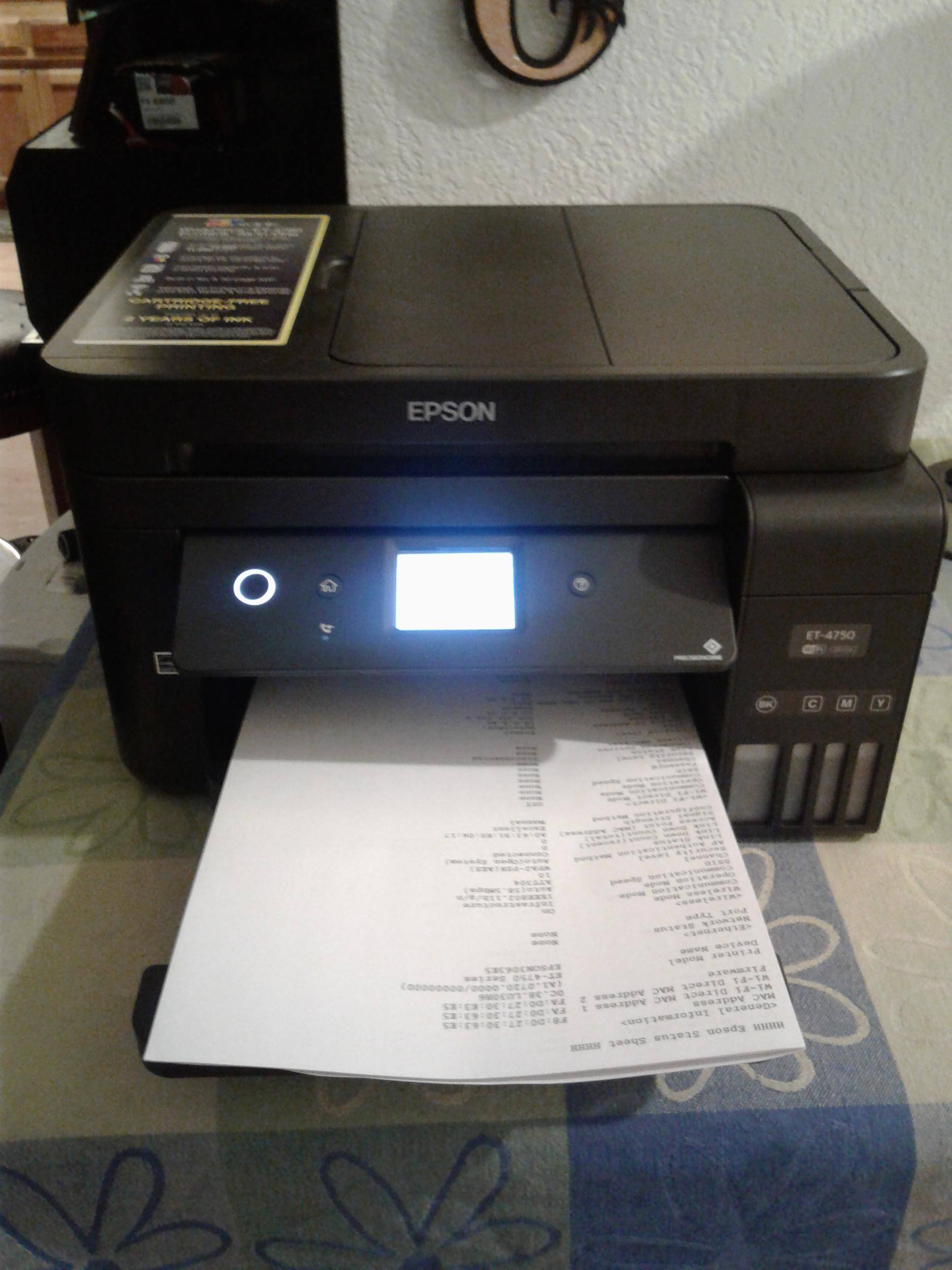 Epson WorkForce ET-4750, click to load a larger version