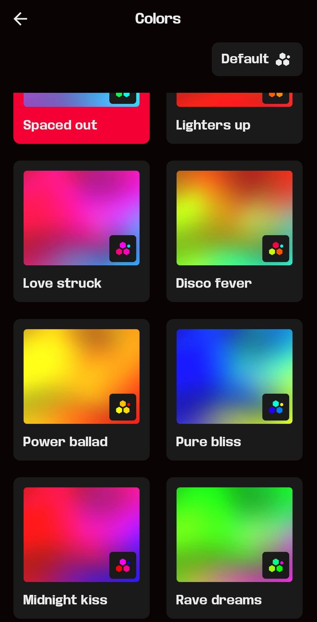 Color schemes, click to load a larger version