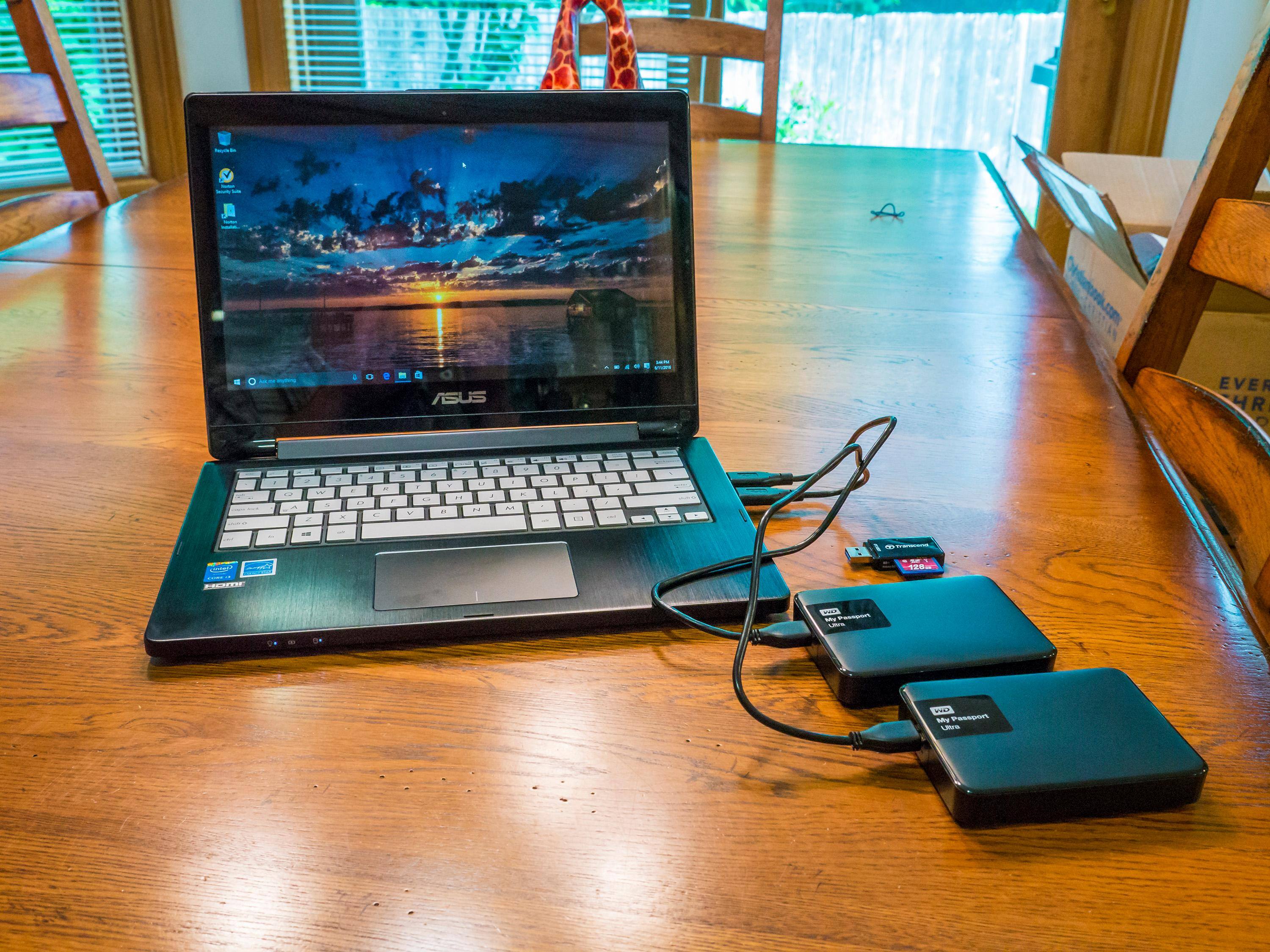 Shown with 2TB Drives and USB 3 card reader, click to load a larger version