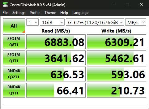 Speeds within the specs, click to load a larger version