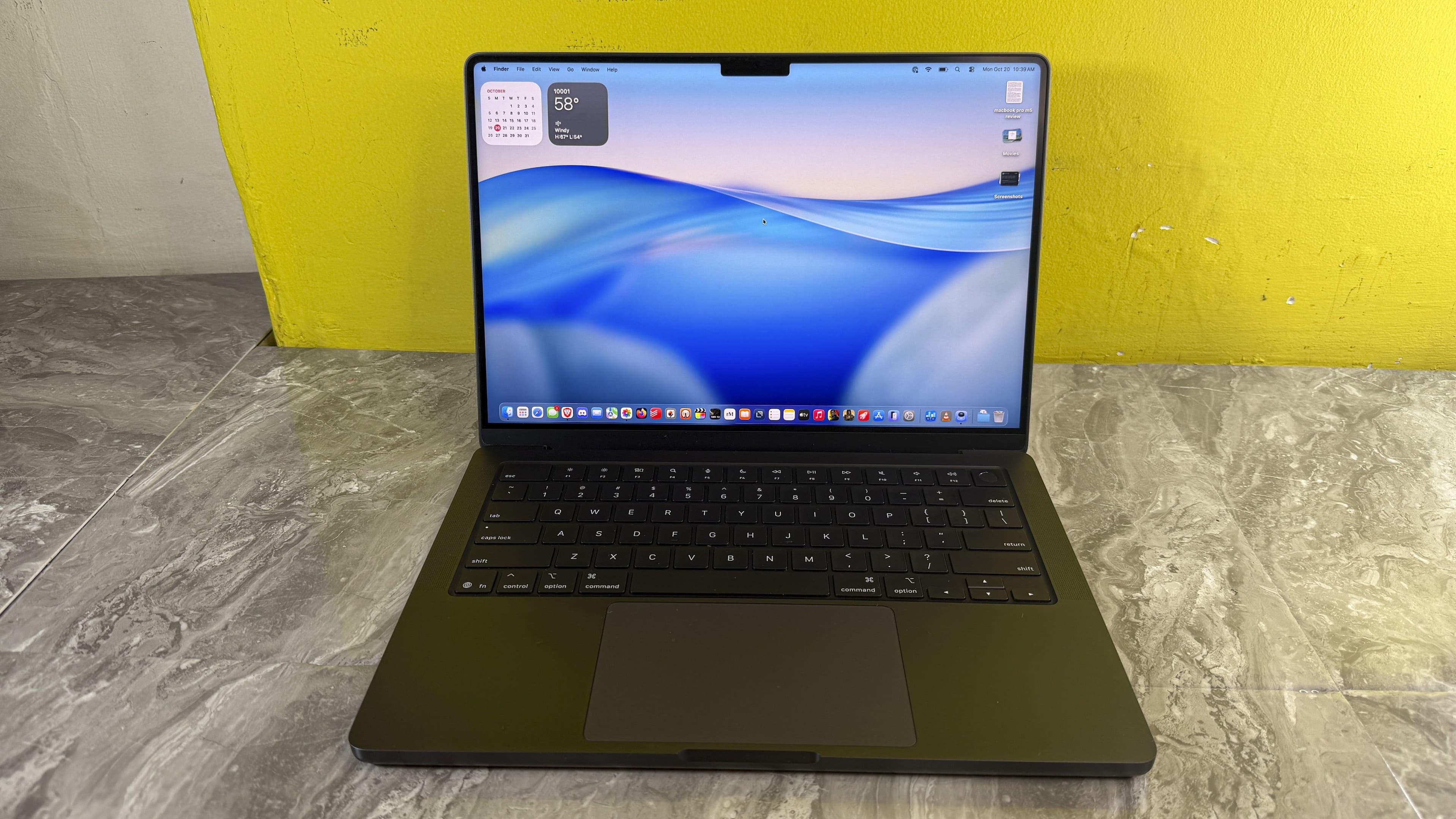 14 inch MacBook Pro Apple M5 chip with 10 core CPU and 10 core GPU