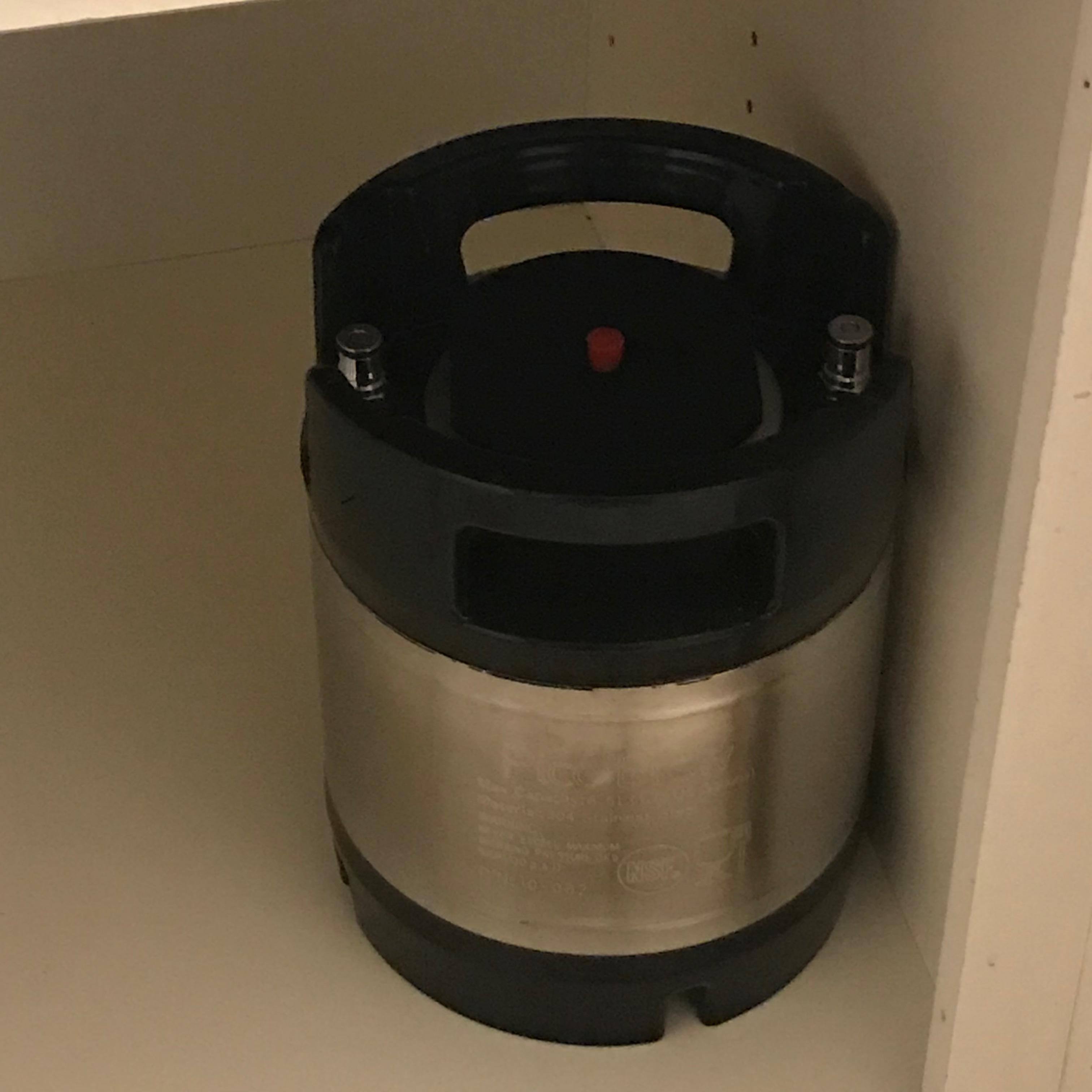 Pico Brewing Keg shown cooling wort after brewing, click to load a larger version