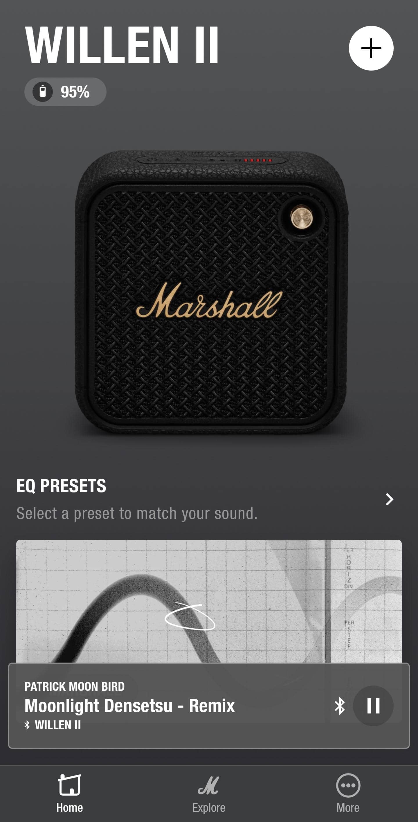 【美品】Marshall WILLEN II Marshall Willen II Portable Bluetooth Speaker with Rugged