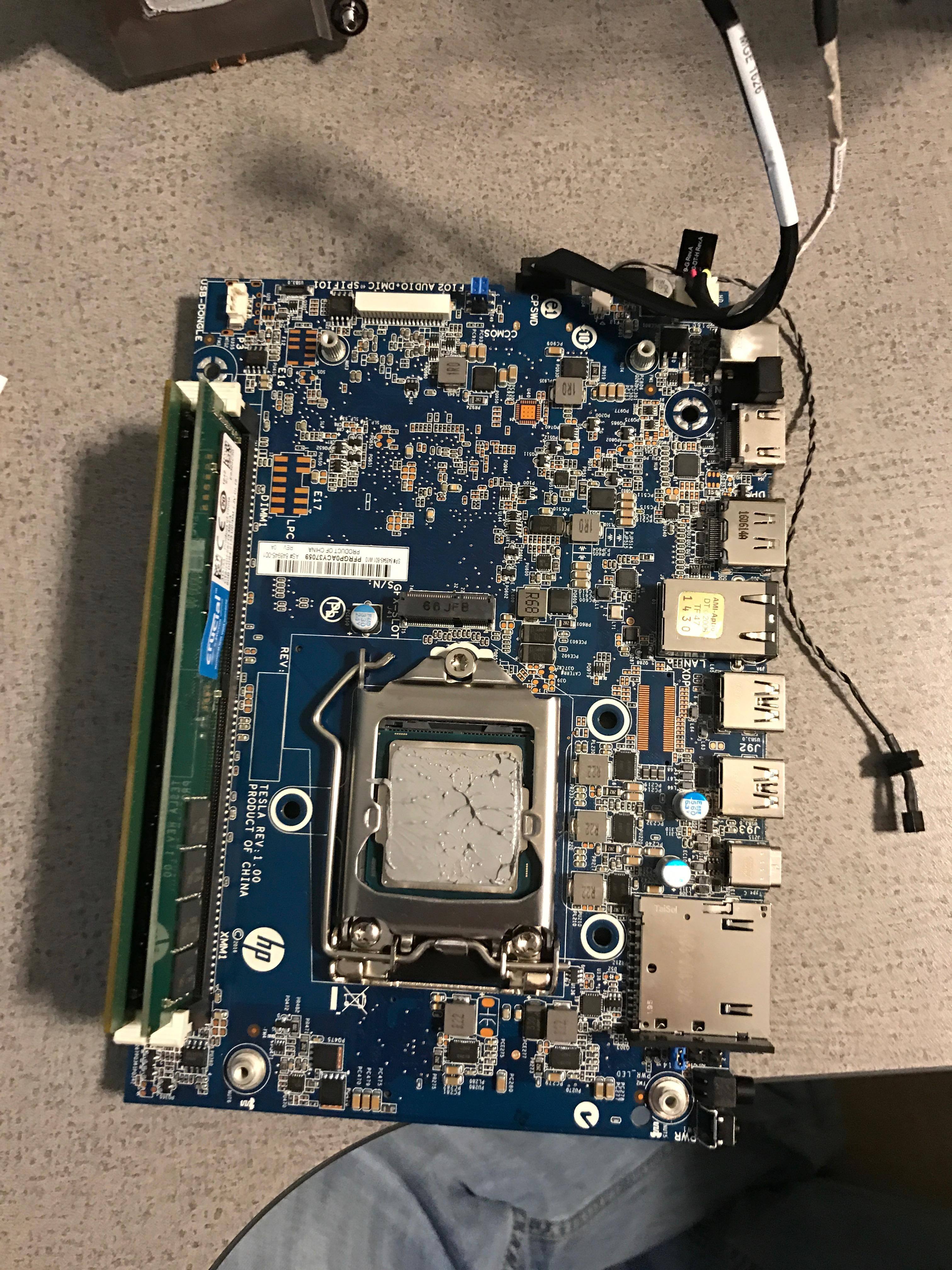 Mobo, one side of the triangle., click to load a larger version