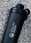  BlenderBottle Radian Shaker Cup Insulated Stainless Steel Water  Bottle with Wire Whisk, 26-Ounce, Natural/Black: Home & Kitchen