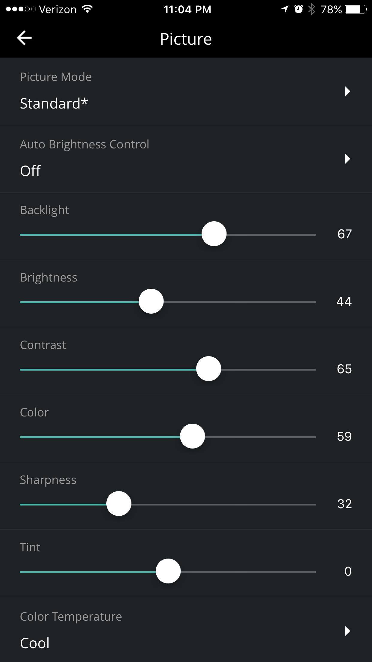 Settings also set black detail high, click to load a larger version