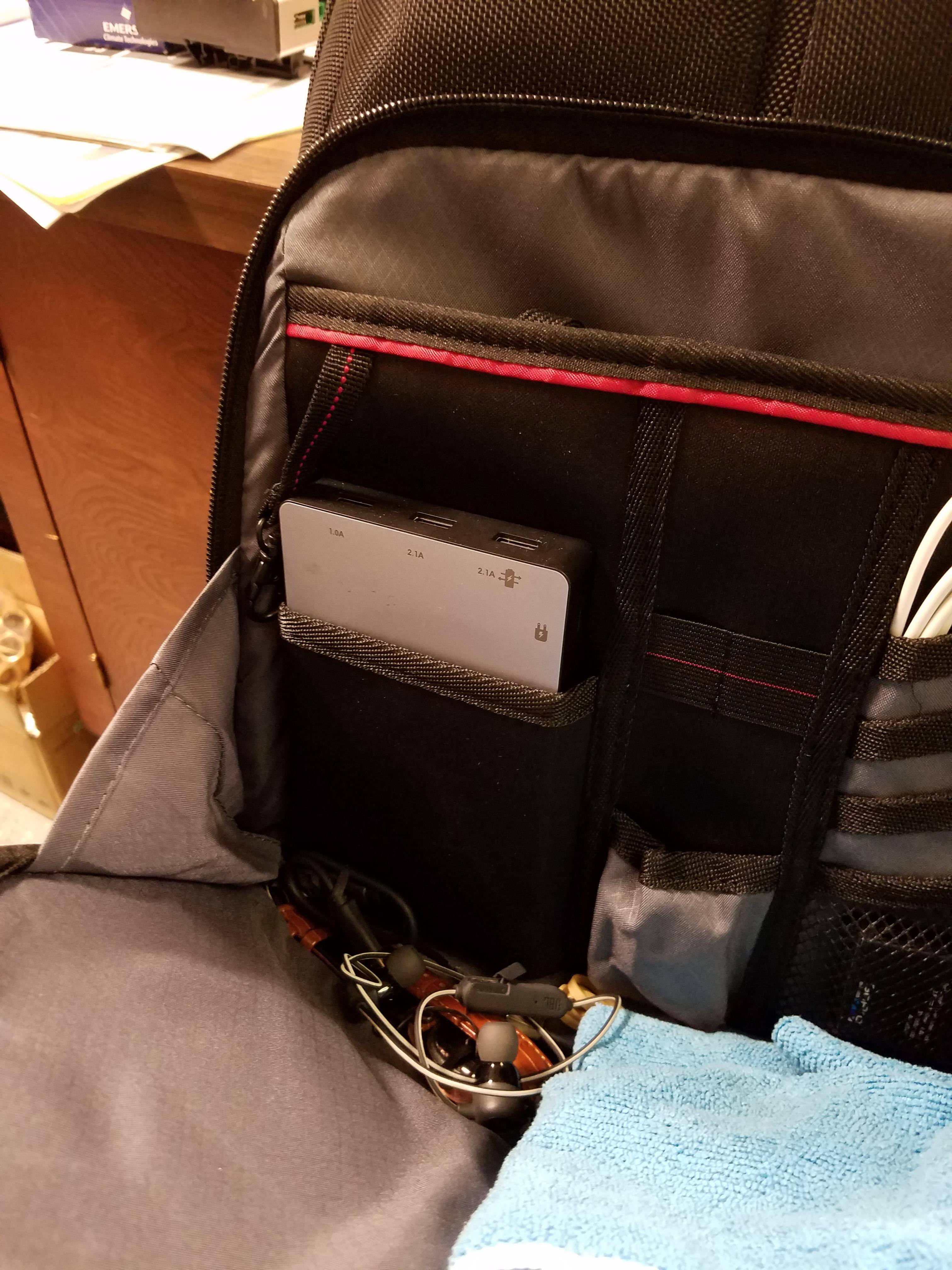 Its place in my backpack, click to load a larger version