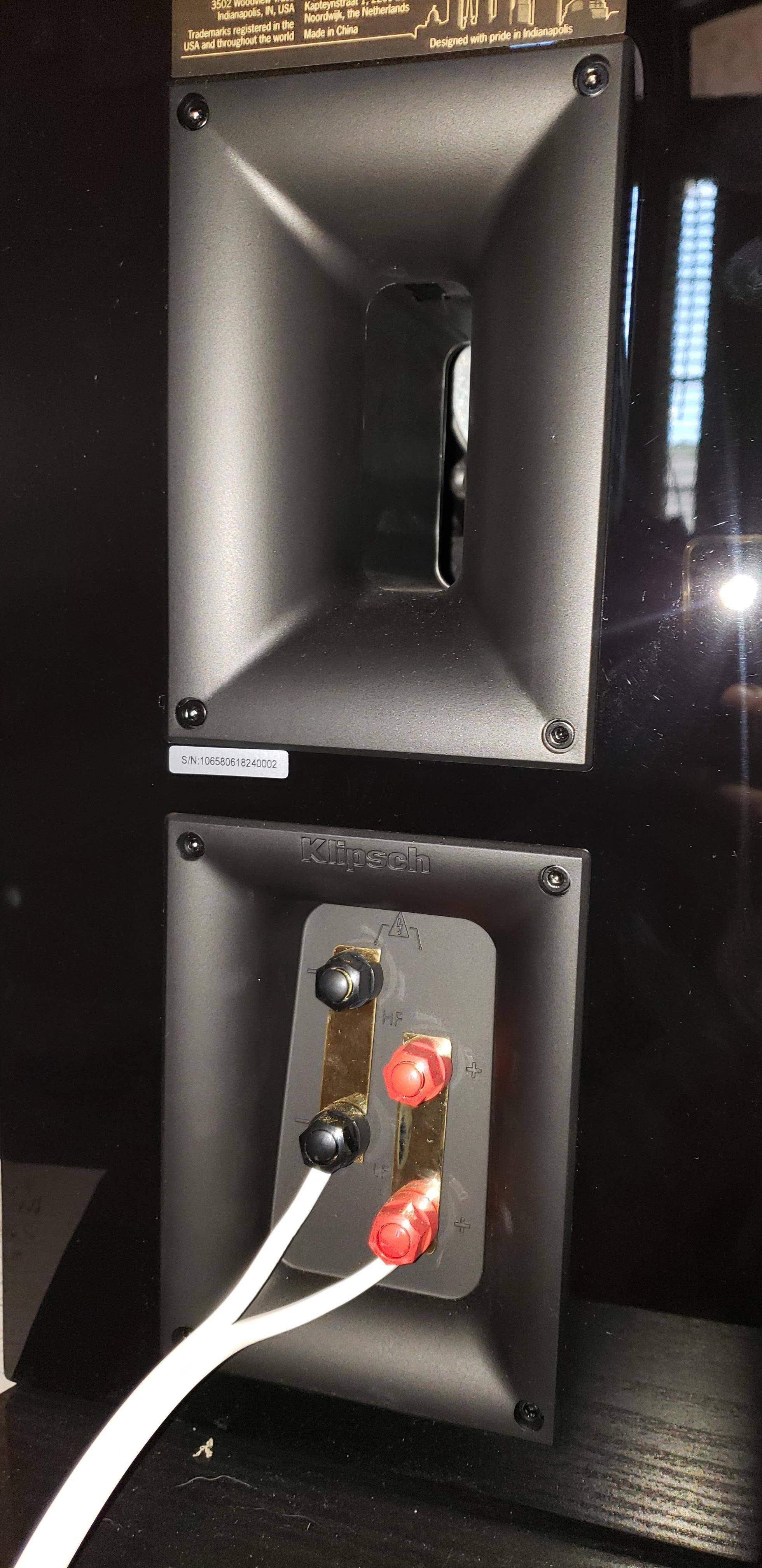 Enclosure has a rear vented enclosure. The fine finsh requires reguarly dusting, click to load a larger version