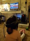 My 4-yr-old daughter enjoying her racing car ride. :), click to load a larger version