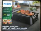 Philips Kitchen Appliances HD6371/98 Premium Smokeless Electric Indoor  Grill plus Bonus Cleaning Tool, Black 