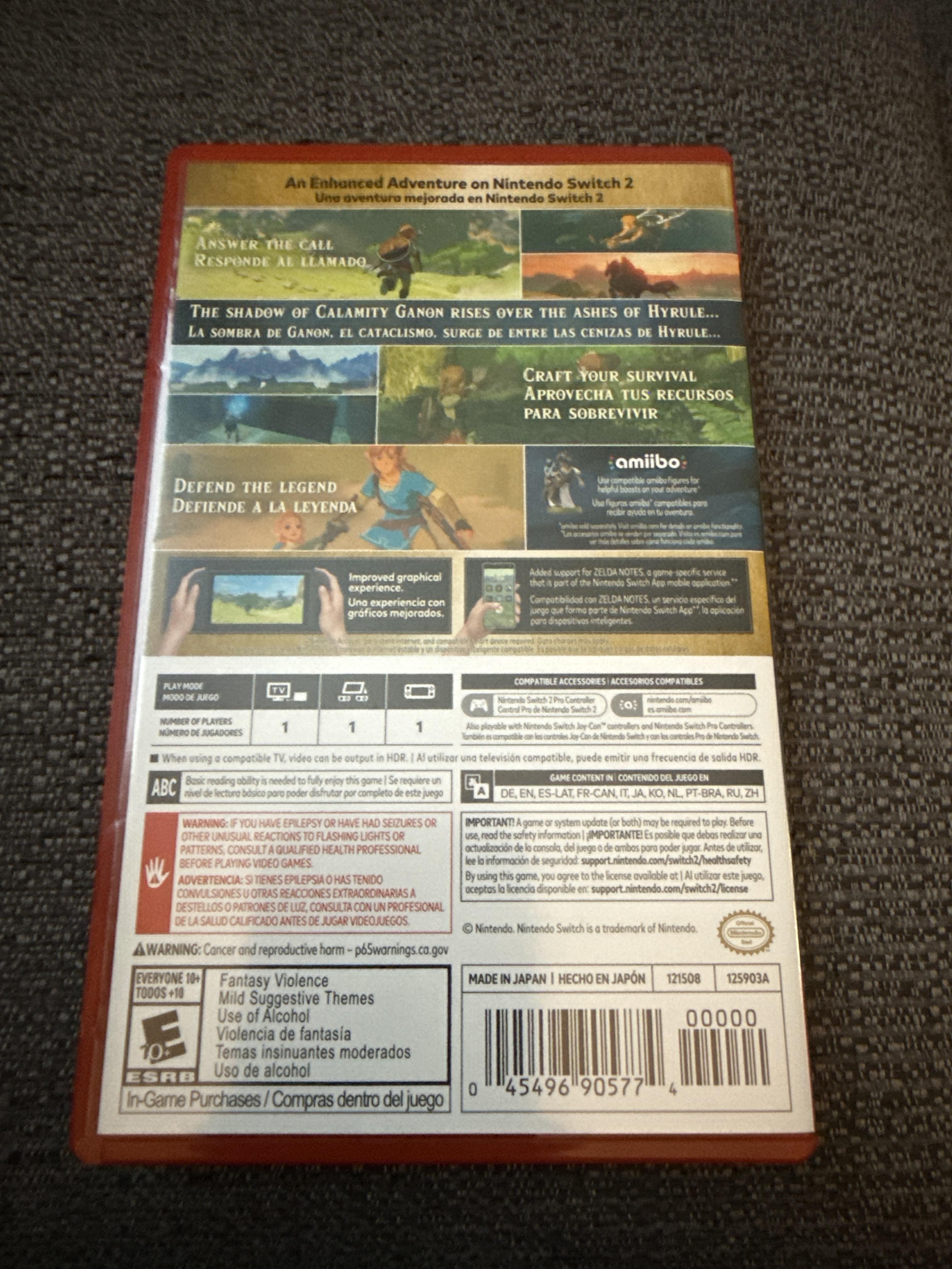 The Legend of Zelda: Breath of the Wild – Nintendo Switch 2