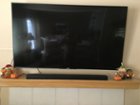 Soundbar on mantle, click to load a larger version