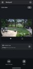 Screenshot of the app with a live feed of the camera, click to load a larger version
