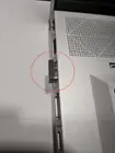 Logitech receiver not flush against body., click to load a larger version